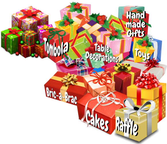 Bric-a-Brac Cakes Toys Tombola Raffle Table  Decorations Hand  made  Gifts